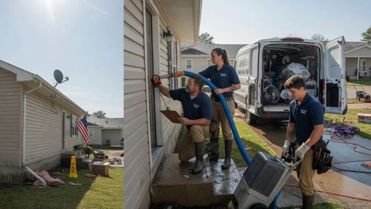 Ceiling Water Damage Restoration in Bluejacket, OK near me